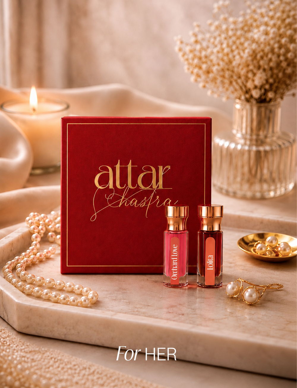 For HER - Luxury Attar Combo | 3mL x 2 Perfume Oil Roll-on
