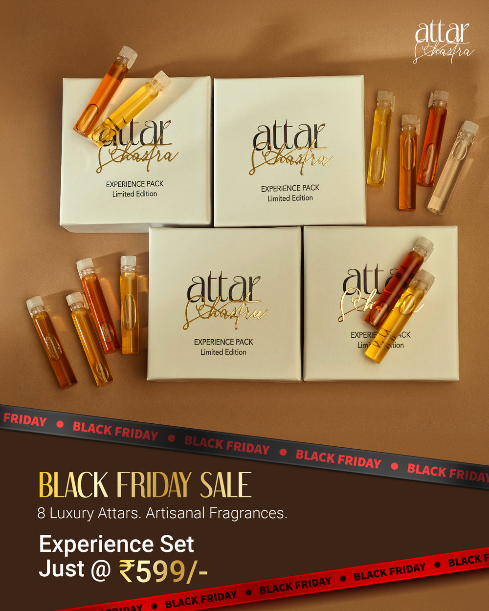 Experience Pack of 8 Bestsellers Attars - Luxury Perfume Oils