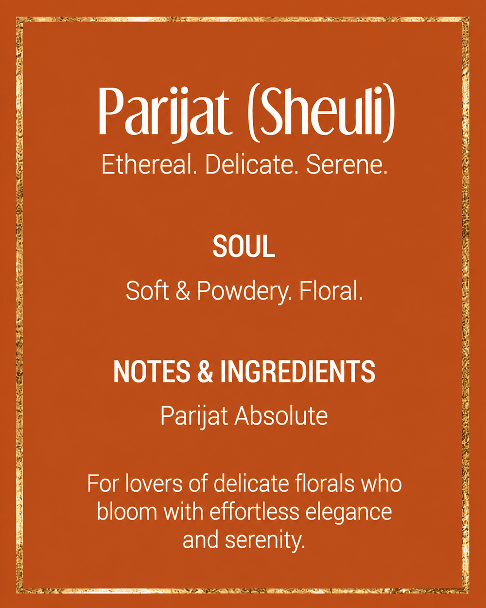 Parijat Absolute (Sheuli) | 3mL / 6mL Attar Perfume Oil Roll-on