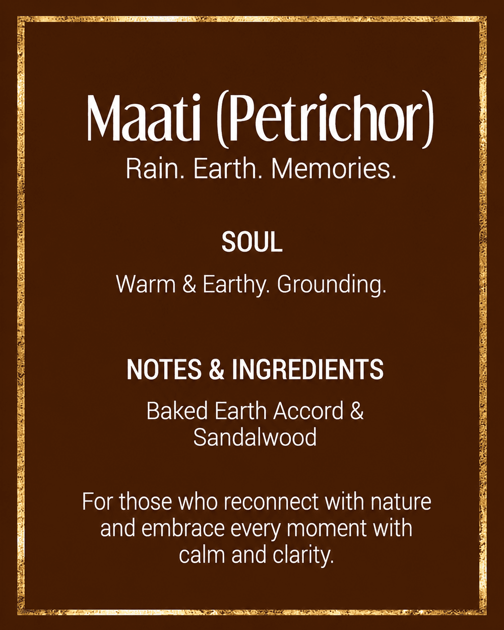 Maati (Petrichore) | 3mL | 6mL Attar Perfume Oil Roll-on