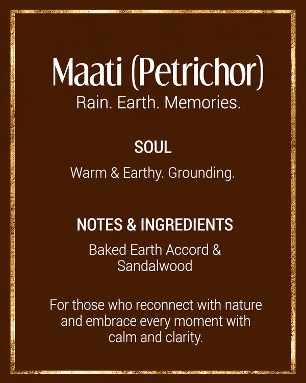 Maati (Petrichore) | 3mL | 6mL Attar Perfume Oil Roll-on