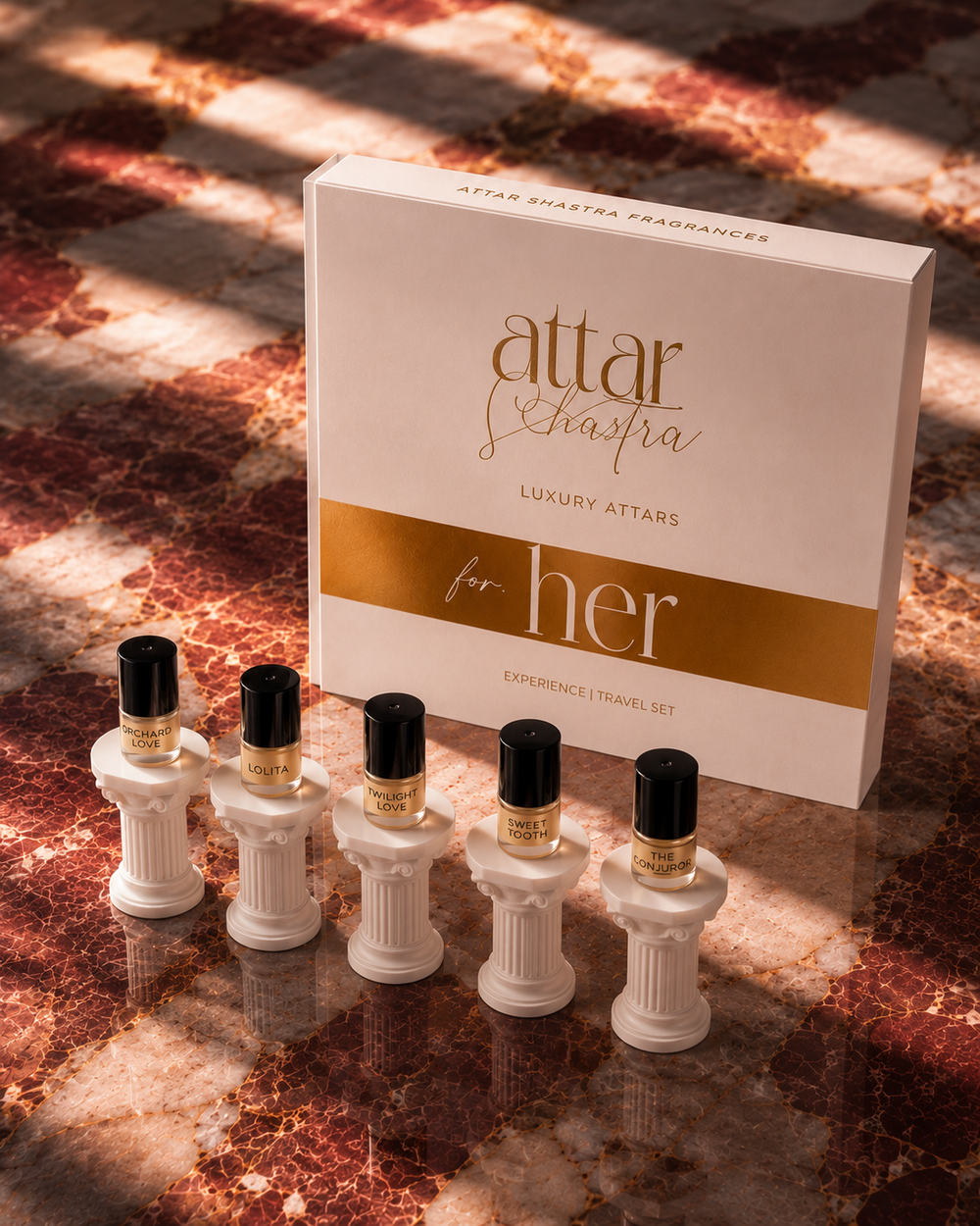 Gift Combo for HER - 5 Perfume Oil Roll-on x 1mL Travel Set | Experience Set
